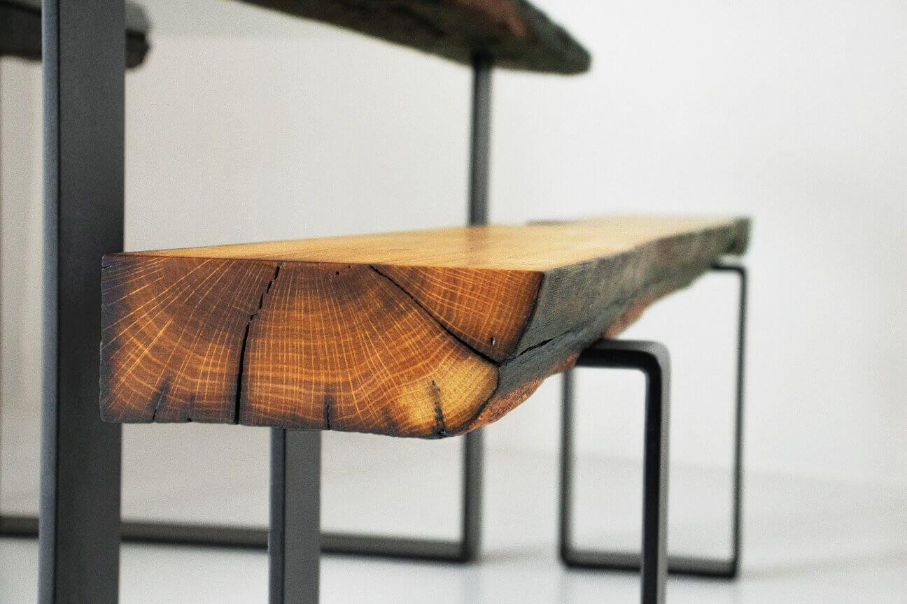 Eichenbank rustikal Massivholz