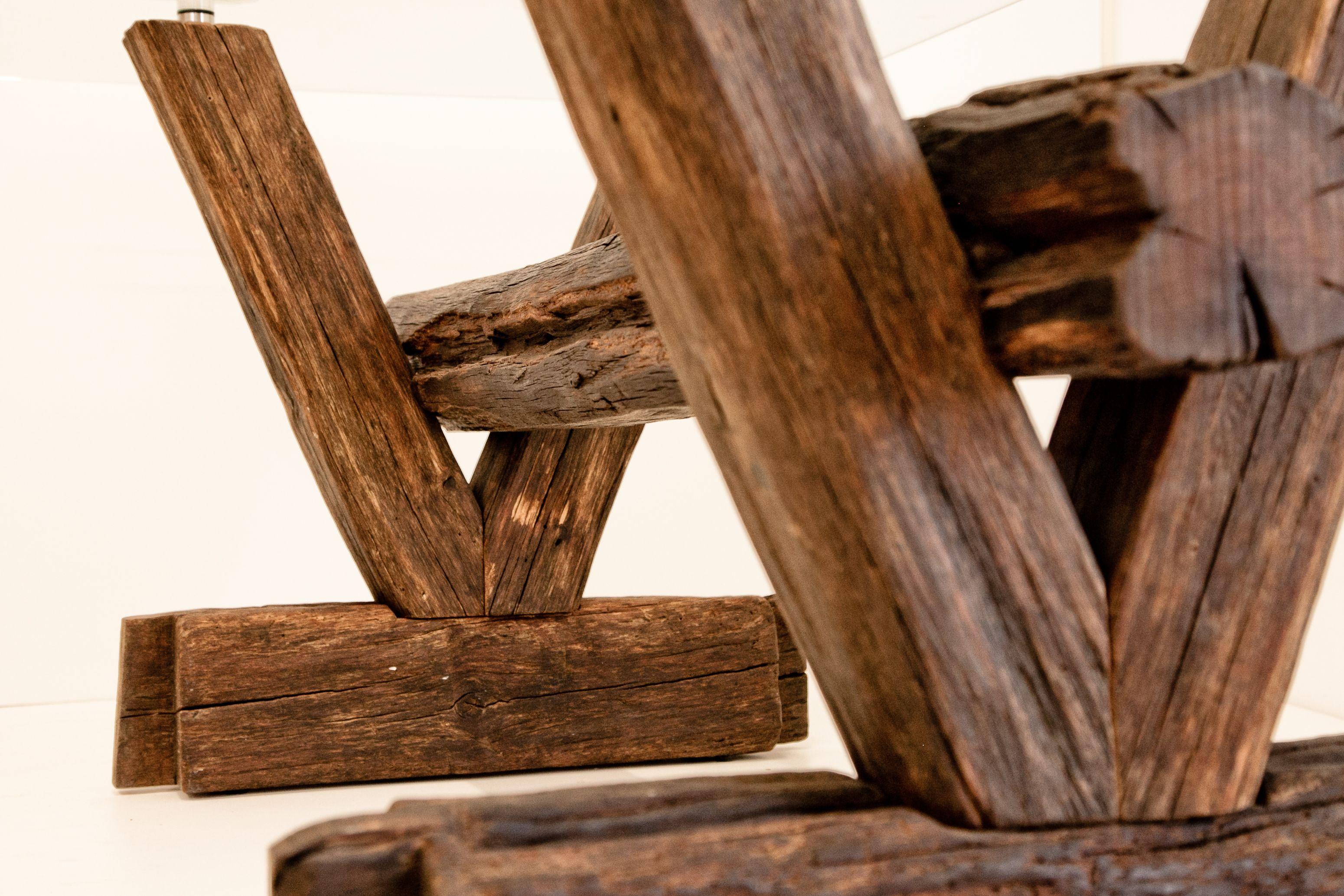 Tischgestell aus Eiche rustikal