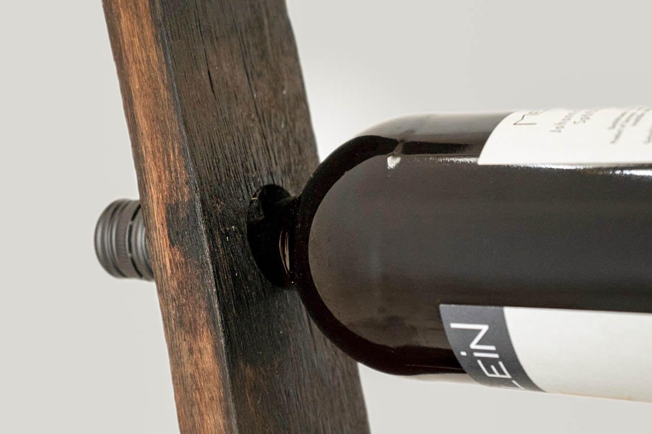 Weinflaschen Halter Eiche massiv