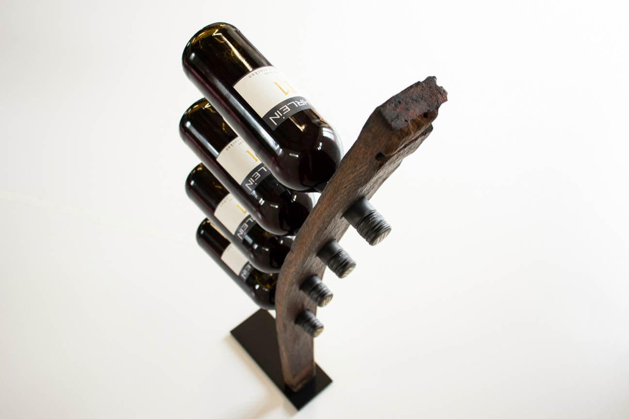 Weinflaschen Halter Eiche massiv
